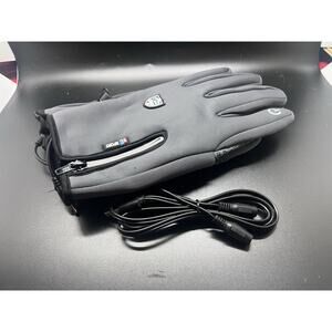 NEW BL Sport Wind Stopper Zipper Grip Gloves Size (M) Touchscreen Capable